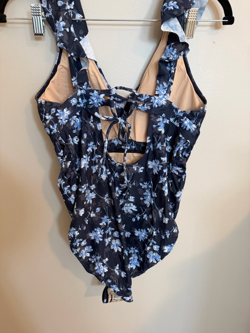 A Pea in the Pod Navy Floral One Piece Swimsuit - Picture 9 of 10